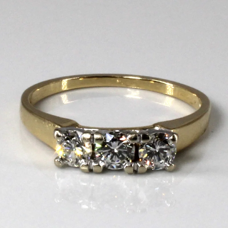 Three Stone Diamond Ring | 0.60ctw | SZ 7.5 |