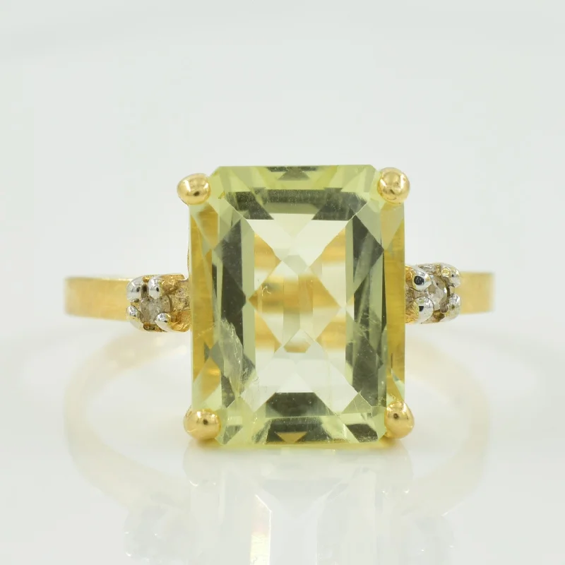 Citrine & Diamond Ring | 2.75ct, 0.01ctw | SZ 5 |