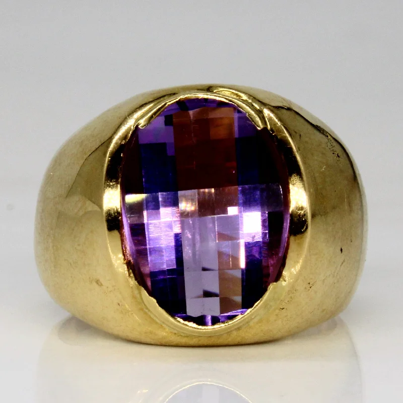 Amethyst Cocktail Ring | 4.10ct | SZ 7.25 |