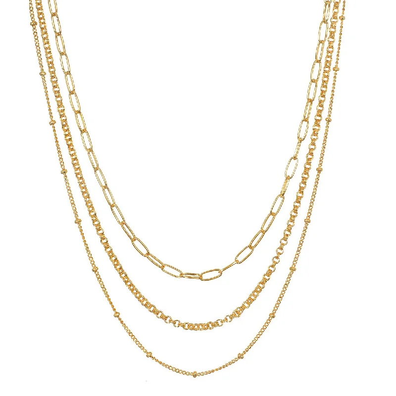 Layered Beauty Multiple Chain Necklace