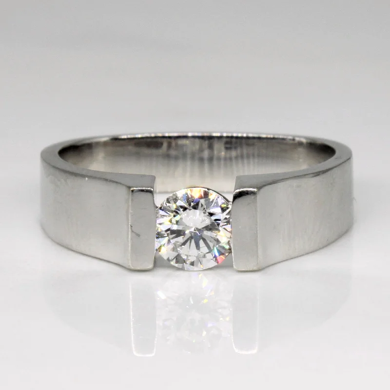 Tension Set Diamond Engagement Ring | 0.42ct | SZ 6.5 |