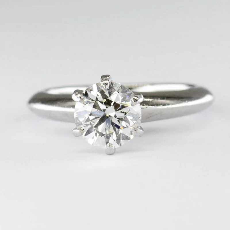 'Tiffany & Co.' Diamond Platinum Solitaire Engagement Ring | 1.06ctw VS2 I | SZ 3.5