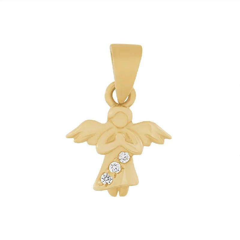 9ct Yellow Gold Angel Charm