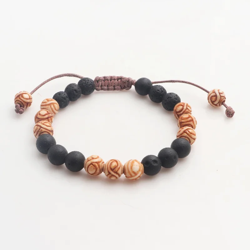 Chakra Unity Balinese Chakra Lava Stone Beaded Unity Bracelet