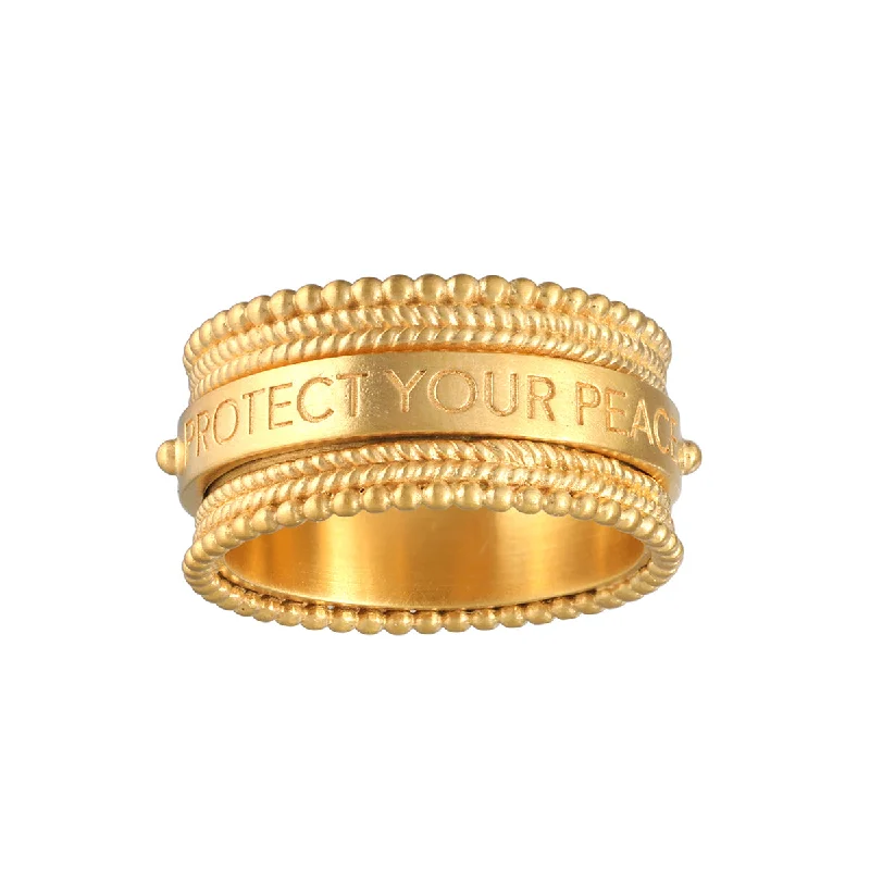 Taryn Truly Protect Your Peace Spinner Ring