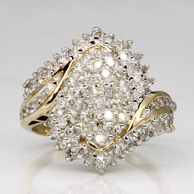 Diamond Waterfall Ring | 0.40ctw | SZ 7.25 |