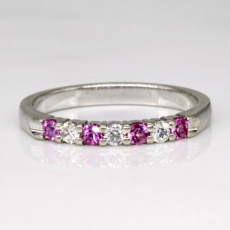 'Kuber' Pink Sapphire & Diamond Ring | 0.13ctw, 0.09ctw | SZ 5.75 |