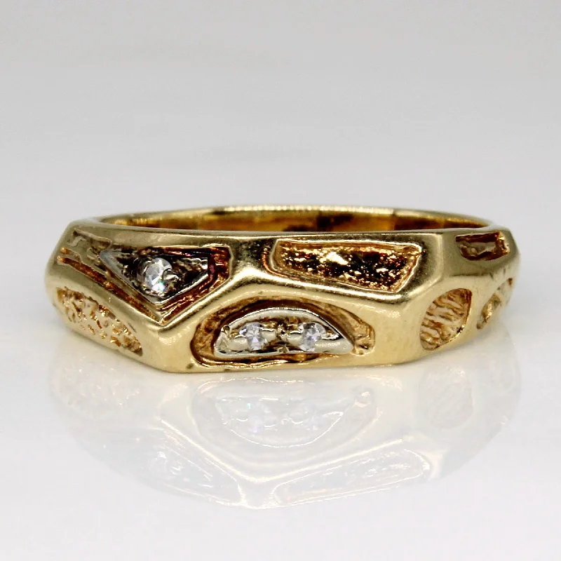 Abstract Diamond Ring | 0.03ctw | SZ 6 |