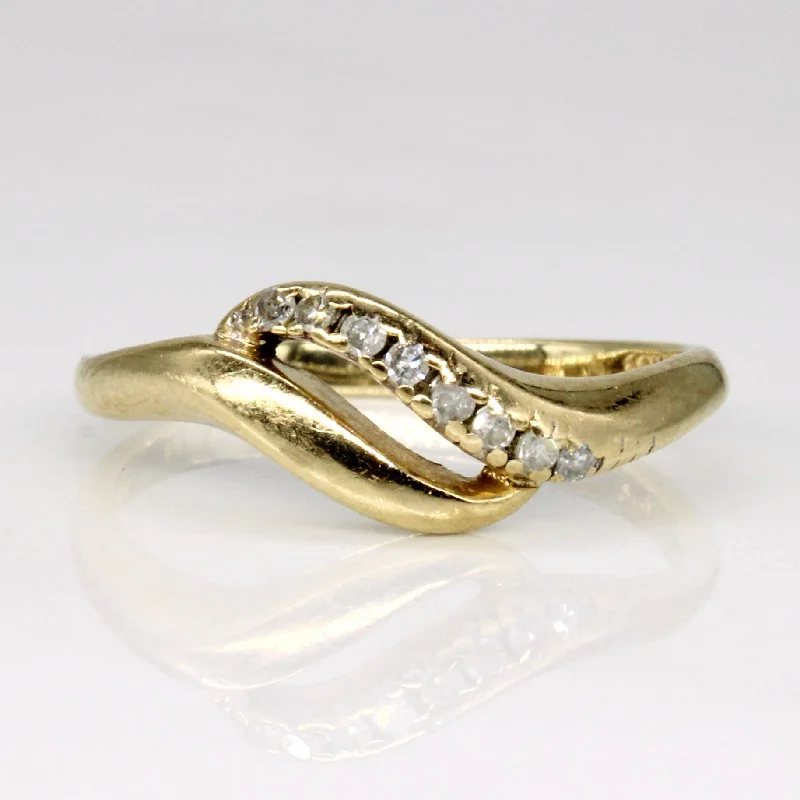 Diamond Waterfall Ring | 0.04ctw | SZ 4.75 |