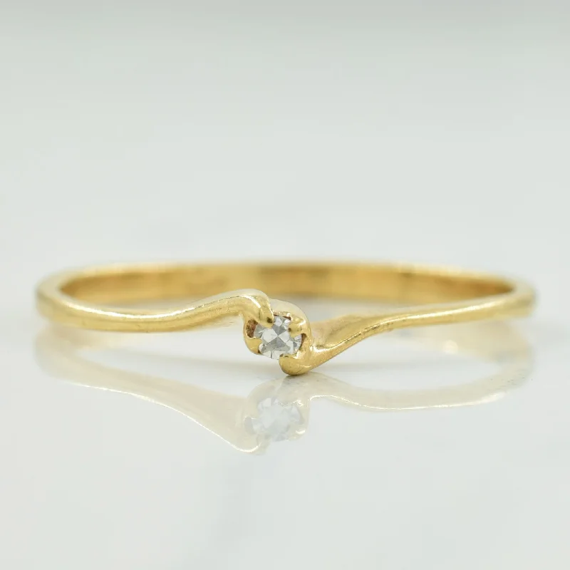 Diamond Bypass Ring | 0.02ct | SZ 6.25 |