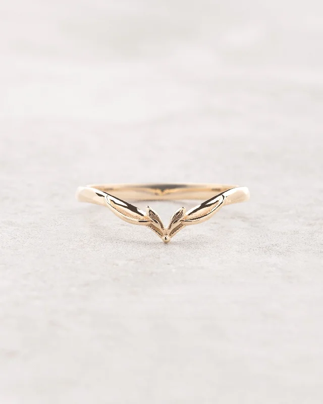 Minimalistic wedding band, matching ring for Verbena