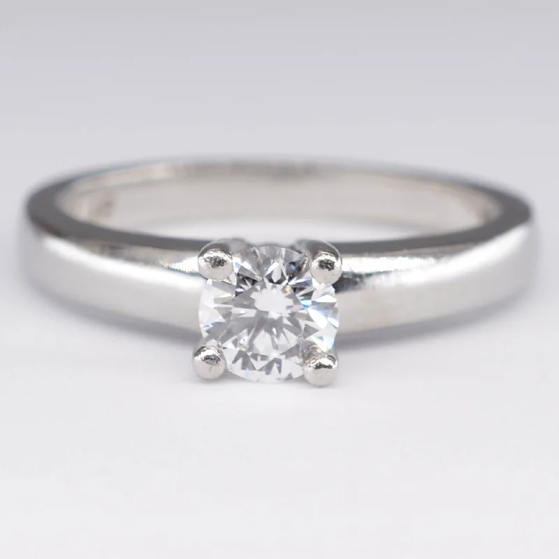 'Birks' Solitaire Diamond Engagement Ring | 0.33ct | SZ 4.25 |