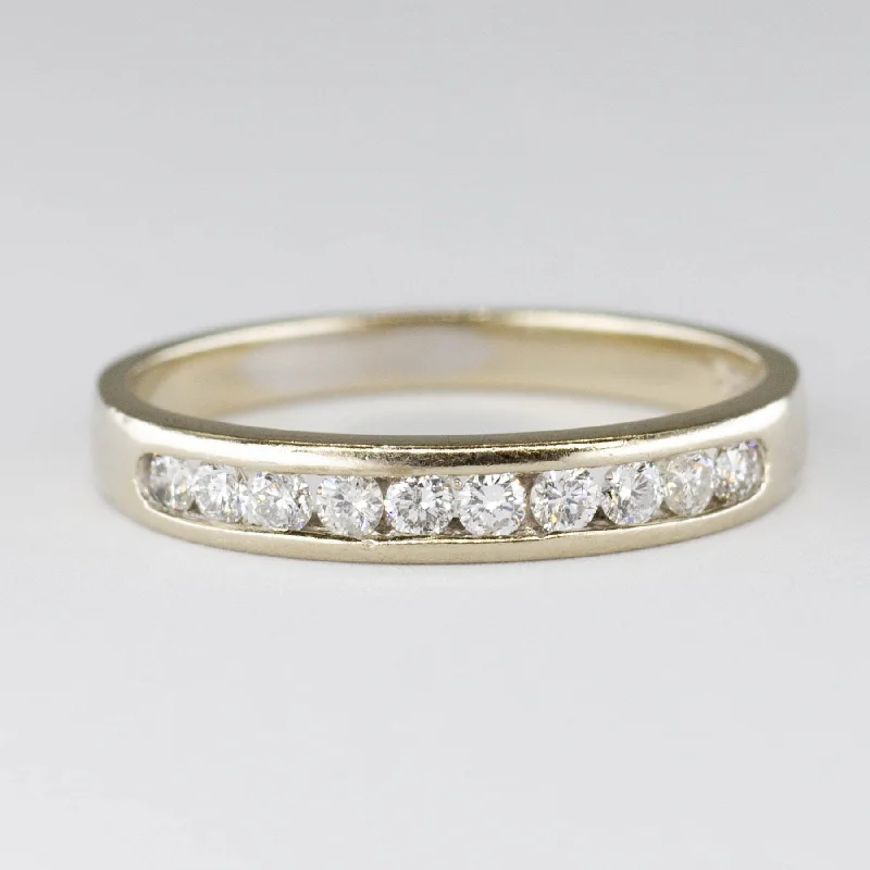 Channel Set Diamond Band | 0.20ctw | SZ 6.25 |