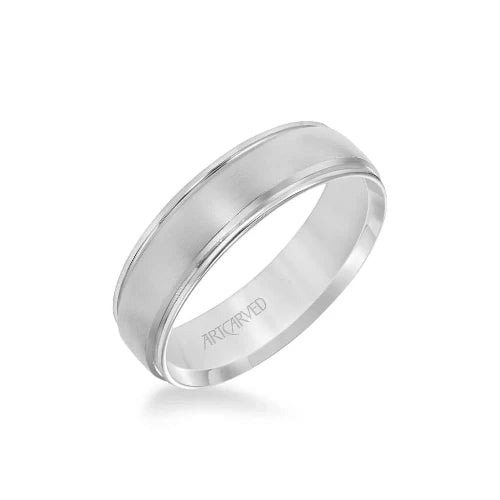 Low Dome Round Edge Carved Wedding Band  11-WV8899R6-G.00