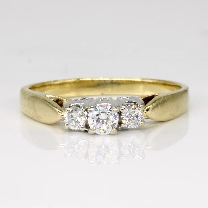 Three Stone Diamond Ring | 0.24ctw | SZ 7 |