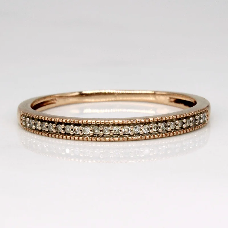 Dainty Semi Eternity Diamond Ring | 0.07ctw | SZ 8.75 |