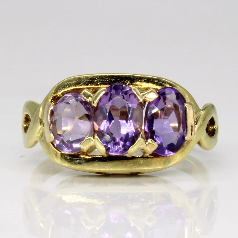 Amethyst Cocktail Ring | 1.50ctw | SZ 6.75 |