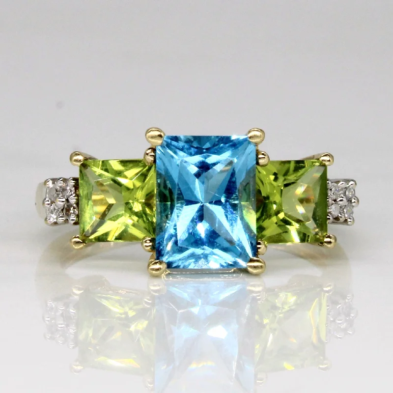 Multi Gem Cocktail Ring | 5.04ctw | SZ 7 |