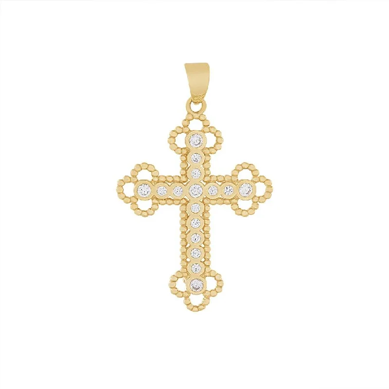 9ct Yellow Gold Fancy Cross Charm