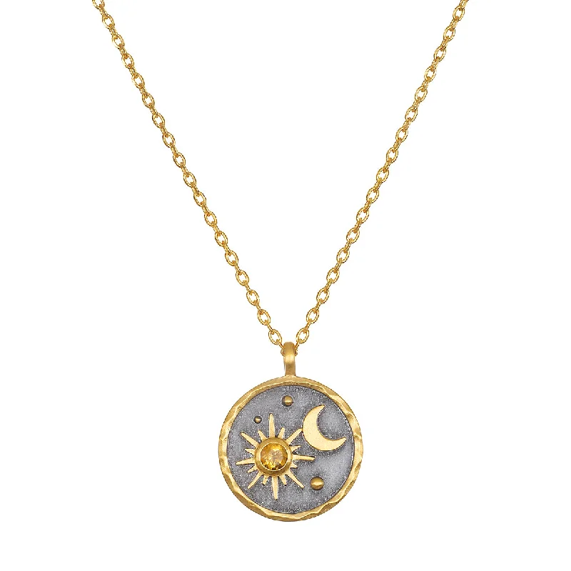 Celestial Birthstone Necklace - November