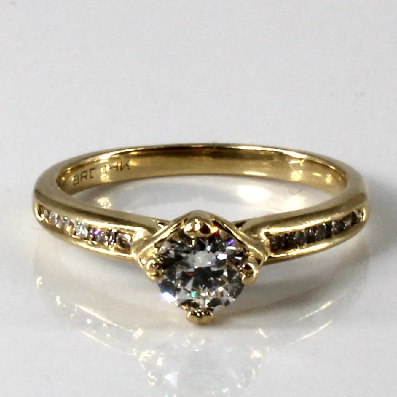 Cathedral Set Diamond Engagement Ring | 0.62ctw | SZ 6 |