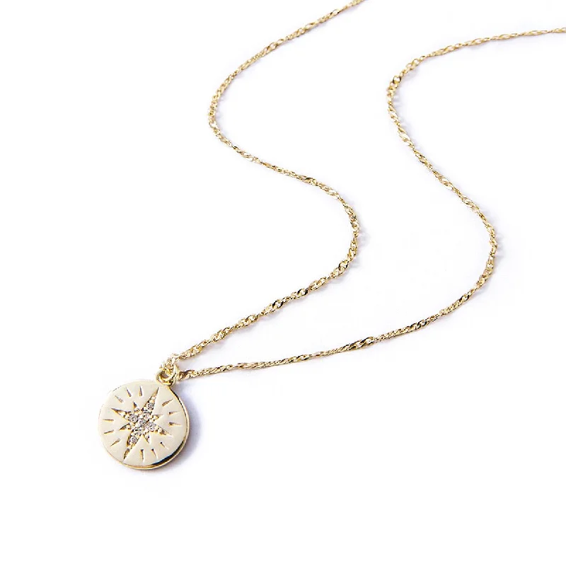 Star Disc Necklace