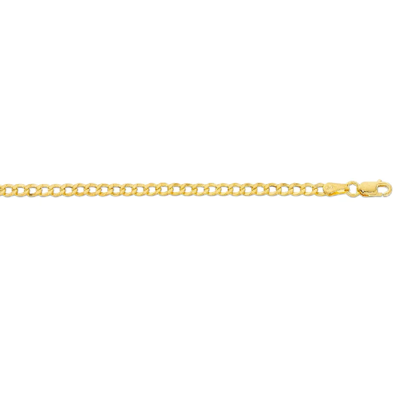 9ct Yellow Gold Curb Chain Necklace