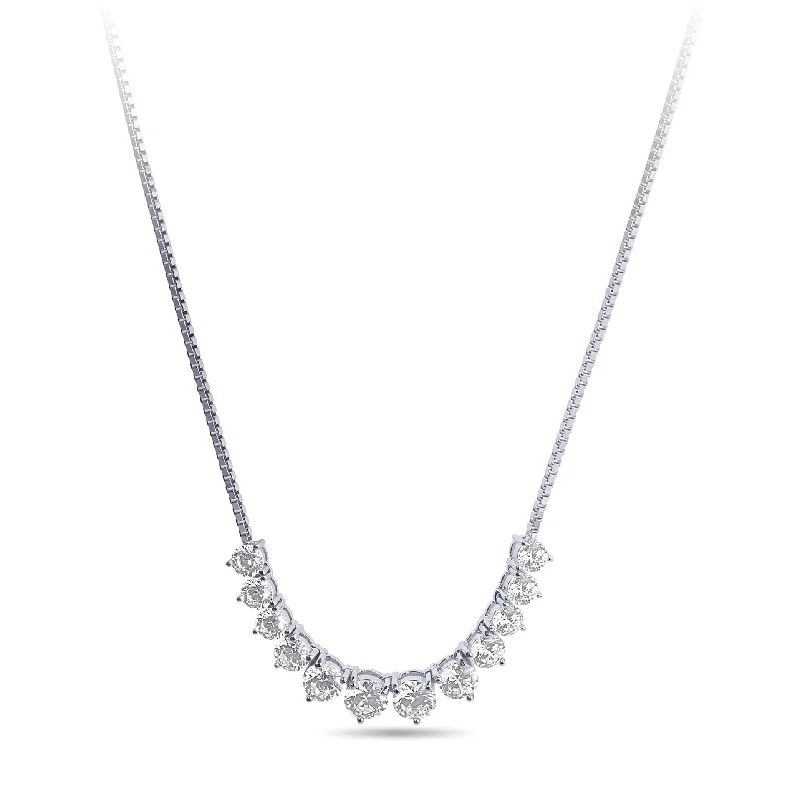 65cm Tennis Bolo Necklace with Cubic Zirconia in Sterling Silver