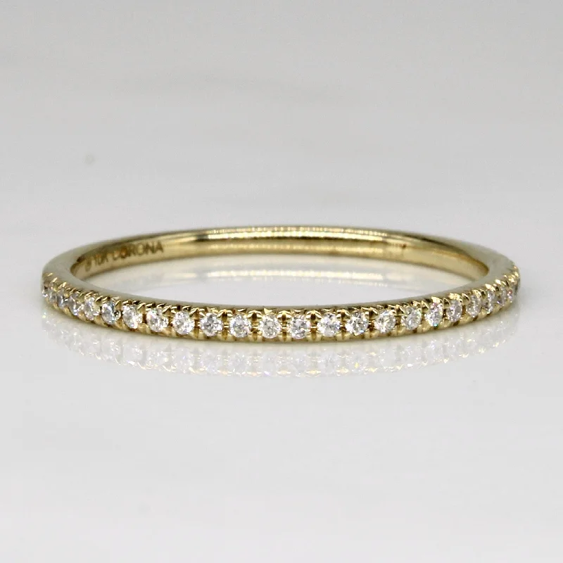 Semi Eternity Diamond Ring | 0.12ctw | SZ 6.75 |