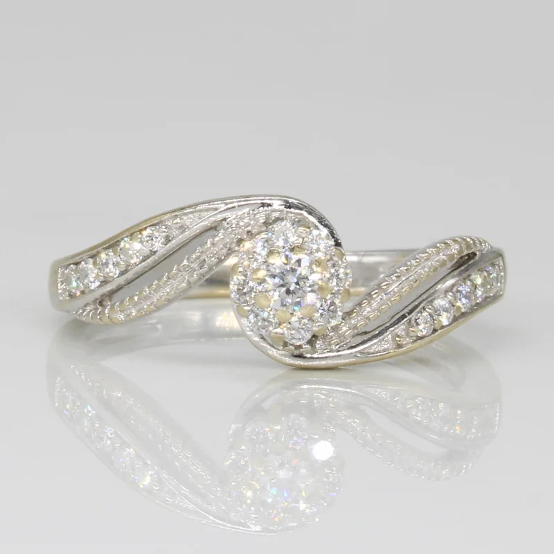 Diamond Bypass Ring | 0.14ctw | SZ 5.25 |