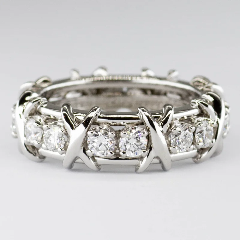 'Tiffany & Co.' Jean Schlumberger 16 Stone Diamond Ring | 1.14ctw | SZ 5.5