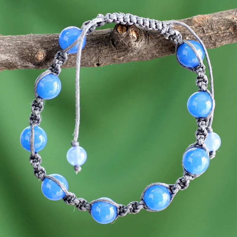 In Harmony Chalcedony Beaded Bracelet