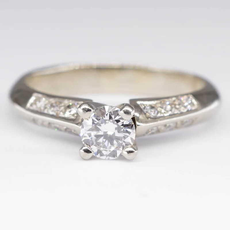 Diamond Engagement Ring | 0.43ct, 0.14ctw | SZ 7 |